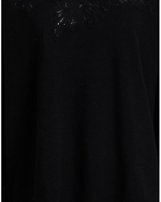 ERMANNO FIRENZE Black Sweater Wool, Acrylic, Polyamide