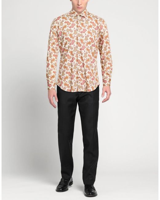 Etro Pink Shirt Cotton, Elastane for men