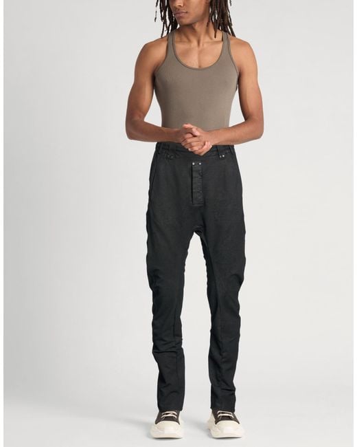 Masnada Black Pants Cotton, Elastane for men
