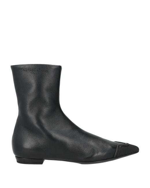 Emporio Armani Black Stiefelette