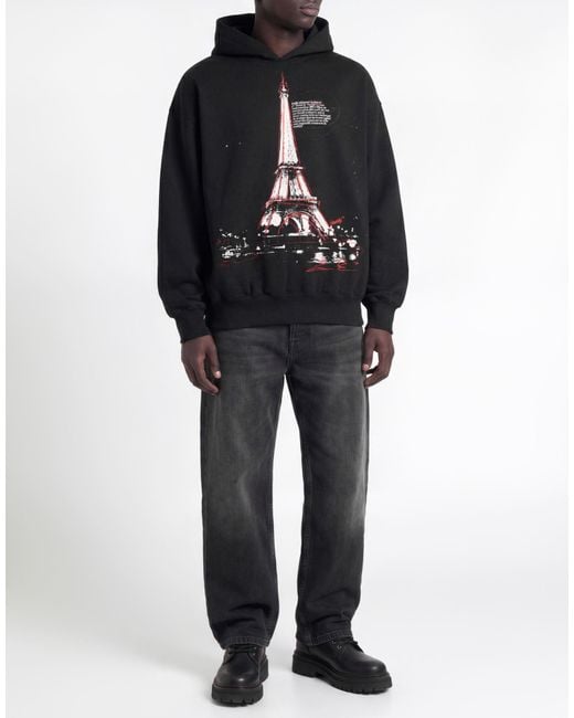 1989 STUDIO Black Sweatshirt Cotton for men