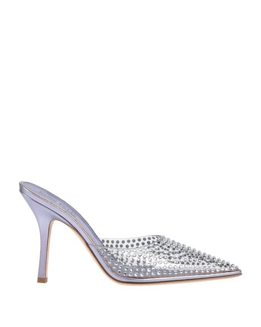 Paris Texas White Mules & Clogs Pvc