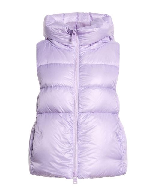 Herno Purple Globe Vest Polyamide