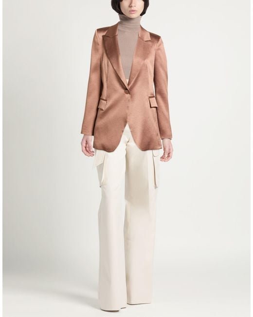 Soallure Pink Blazer Polyester, Elastane