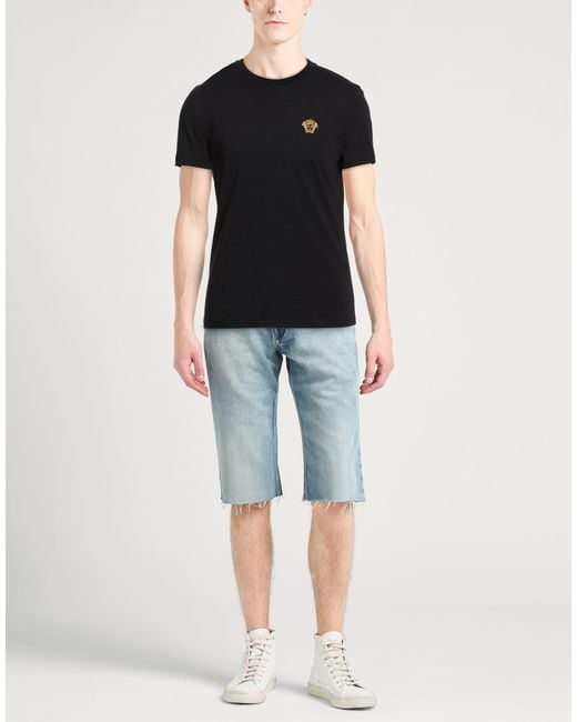 Versace Black T-Shirt Cotton for men