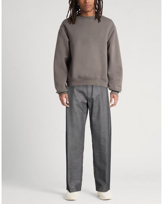 MM6 by Maison Margiela Gray Pants Virgin Wool for men