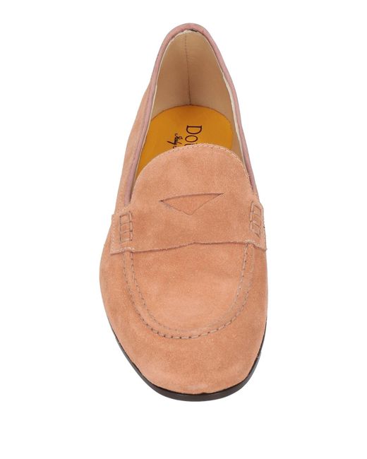 Doucal's Pink Blush Loafers Leather