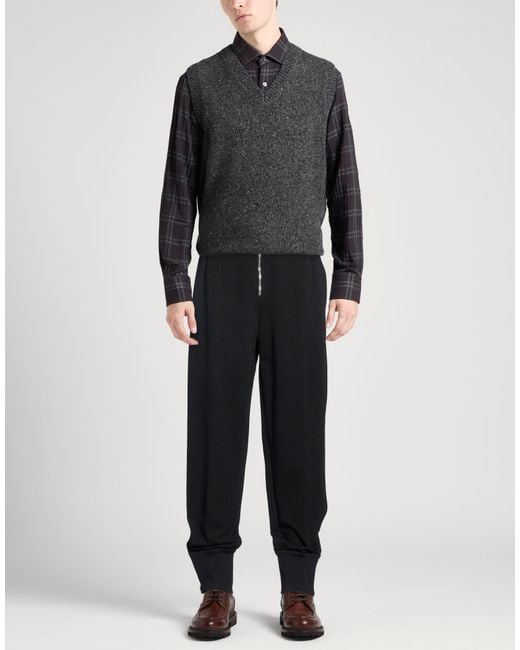 Jil Sander Black Pants Polyester, Cotton, Elastane for men