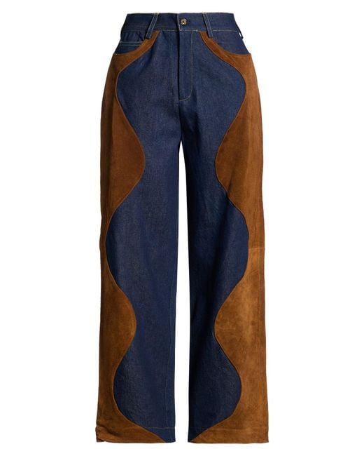 ARIZONA LOVE Blue Jeans Cotton, Leather