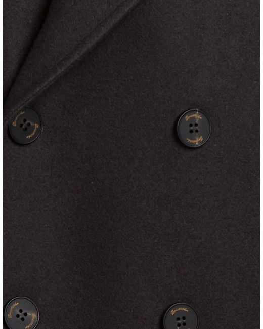 Drumohr Black Coat Wool, Polyamide for men