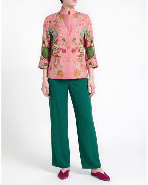 Franco Ferrari Pink Antique Rose Shirt Silk