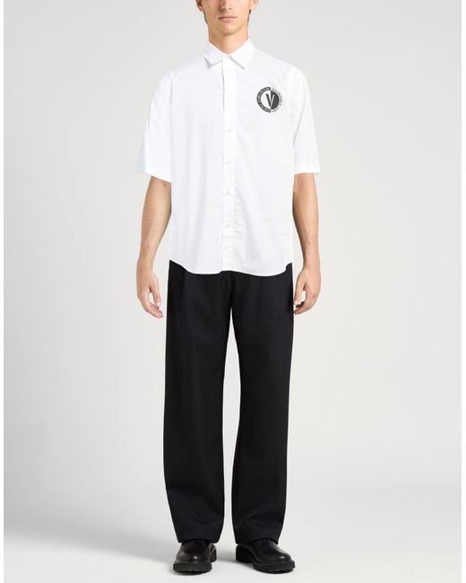 Versace Jeans Couture White Shirt Cotton for men