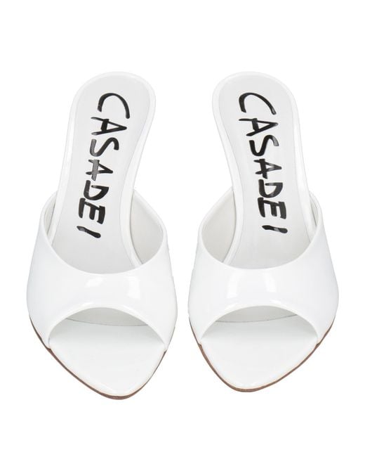 Casadei White Sandals
