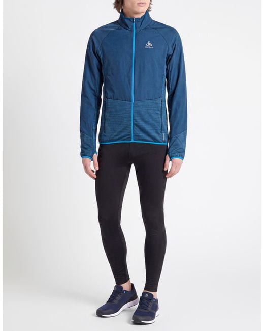 Odlo Blue Slate Jacket Polyester, Elastane for men