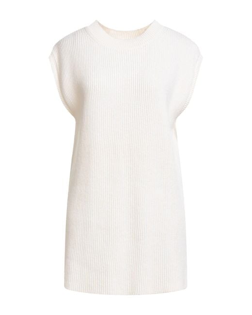Anneclaire White Sweater Merino Wool, Cashmere