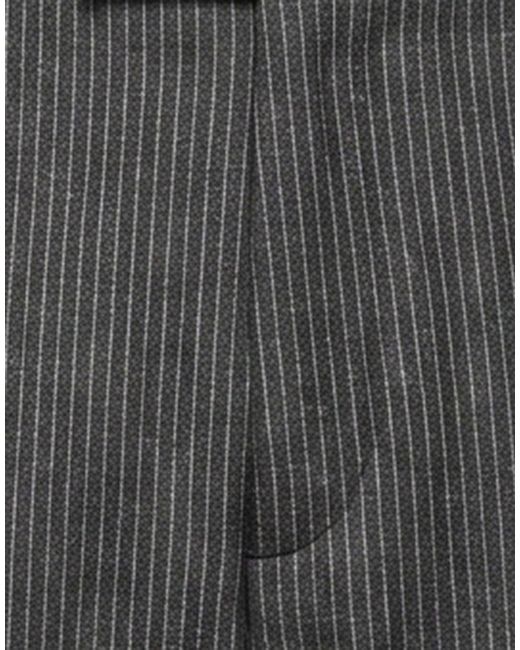 DIGEL Gray Charcoal Pants Wool, Polyester, Elastane for men