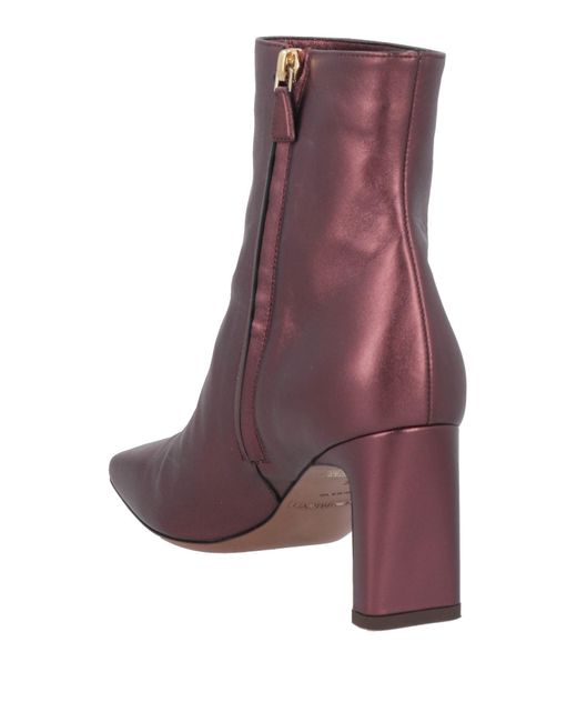 L'Autre Chose Purple Ankle Boots