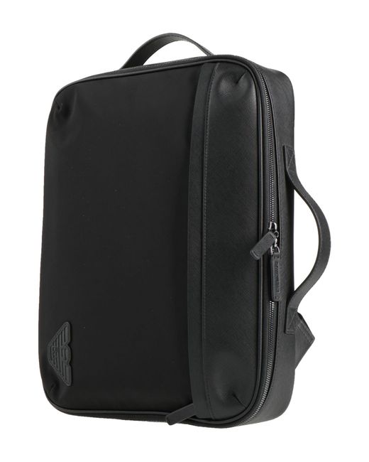 Emporio Armani Black Rucksack for men