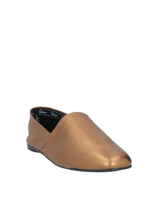 Castaner Brown Bronze Loafers Leather