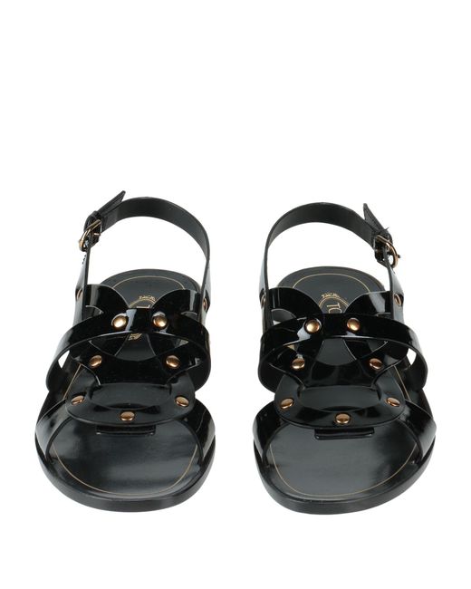 Tod's Black Sandals