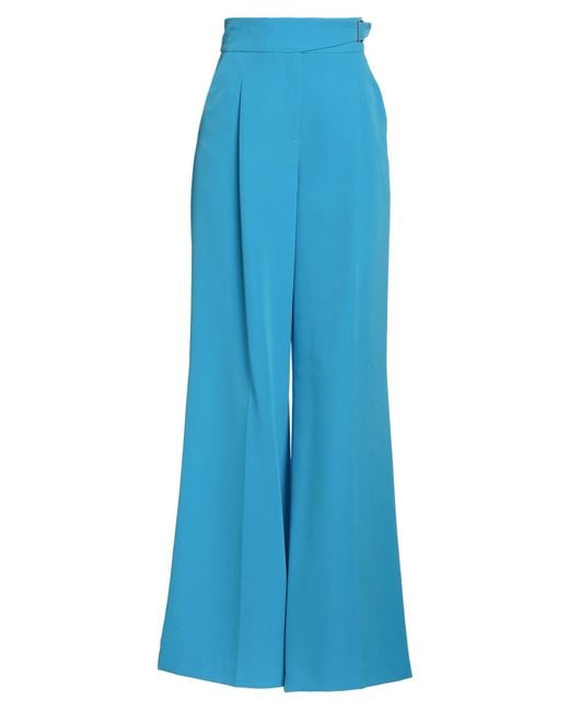 Liu Jo Blue Pants Polyester, Elastane
