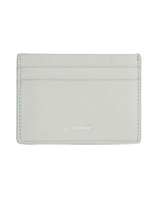 Jil Sander Gray Document Holder Soft Leather