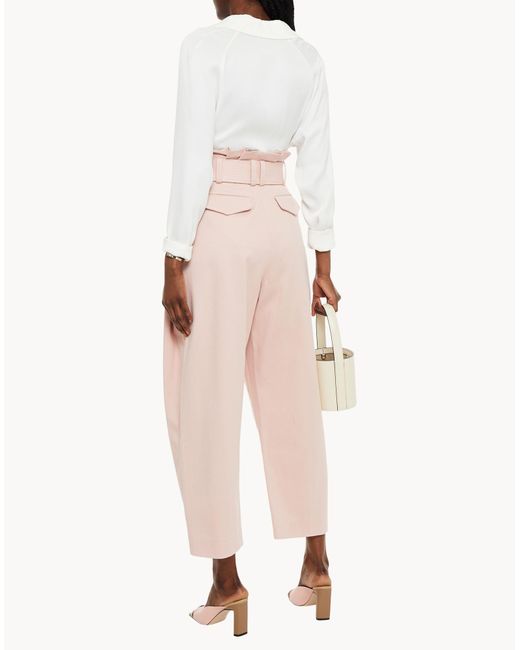 Zimmermann Pink Light Pants Cotton, Elastane