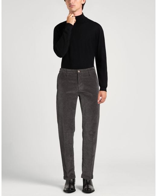 RE_HASH Gray Pants Cotton, Modal, Elastane for men