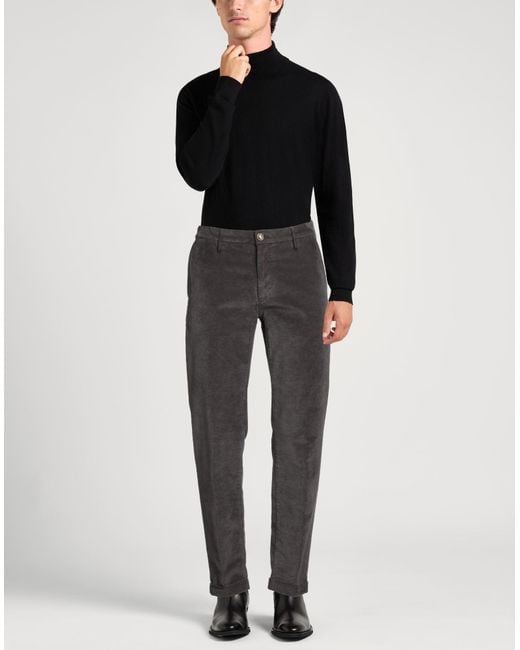RE_HASH Gray Pants Cotton, Modal, Elastane for men