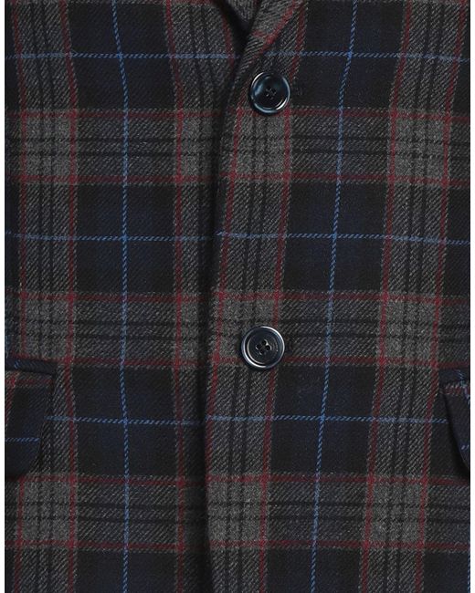 Daniele Alessandrini Black Blazer Polyester, Wool for men