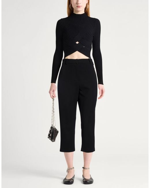 Magda Butrym Black Pants Wool, Elastane