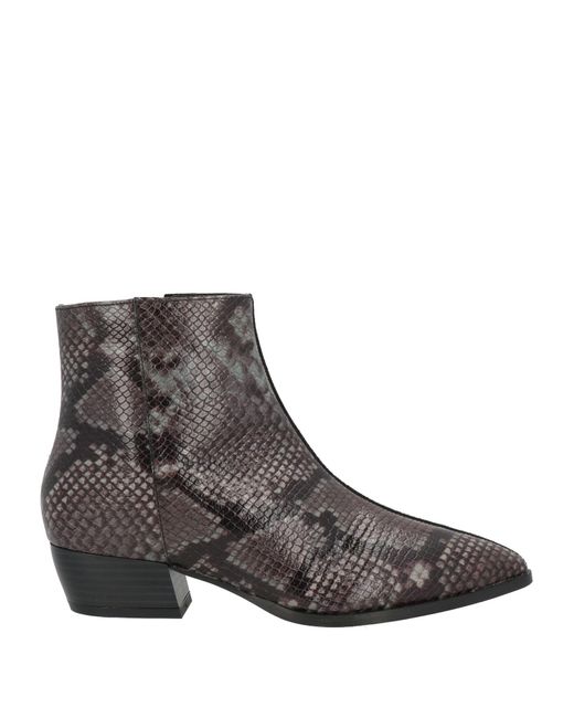 CafeNoir Brown Ankle Boots