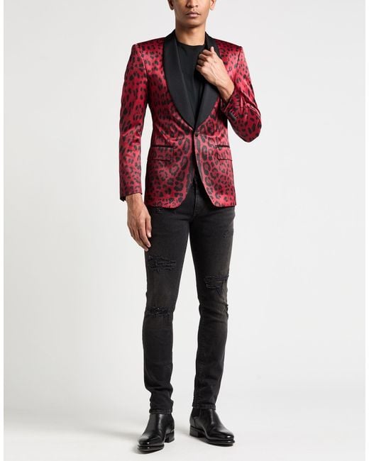 Dolce & Gabbana Red Blazer for men