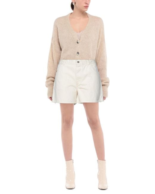 Jil Sander White Shorts & Bermuda Shorts Cotton