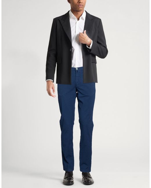 Barbati Blue Pants Cotton, Elastane for men