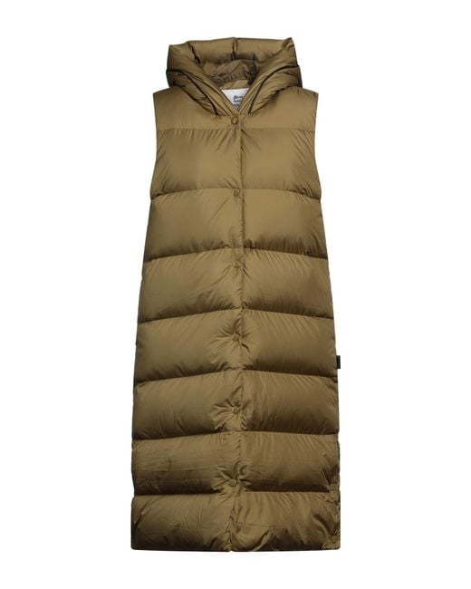 Woolrich Green Military Puffer Polyester