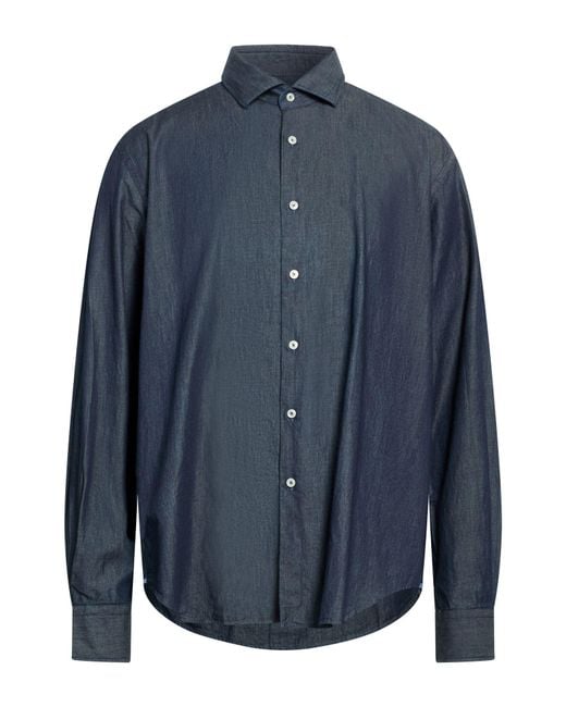 Xacus Blue Denim Shirt Cotton for men