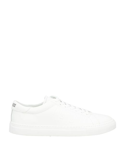 DSquared² White Sneakers Calfskin for men