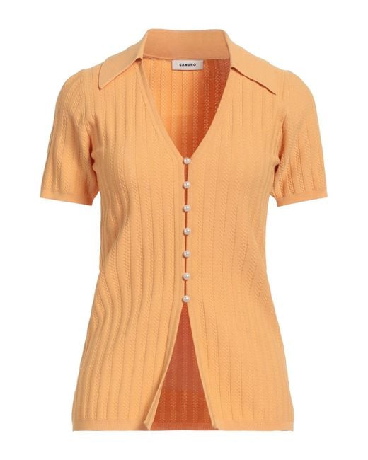Sandro Orange Strickjacke