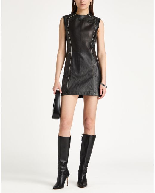 Acne Black Mini Dress Lambskin