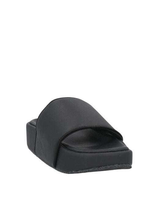 Y-3 Black Sandals for men