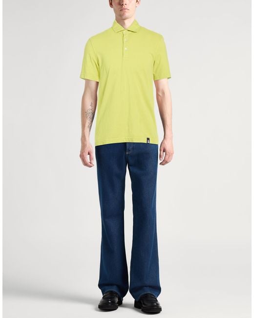 Polo Drumohr de hombre de color Yellow