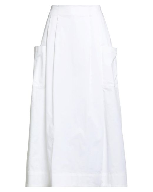 Jupe Midi Alpha Studio en coloris White