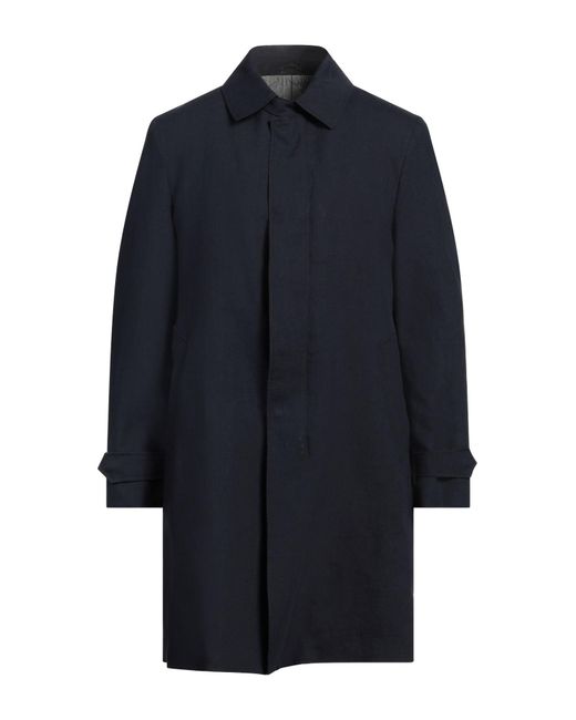 Boglioli Blue Overcoat & Trench Coat Linen for men