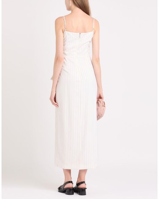 MSGM White Midi Dress