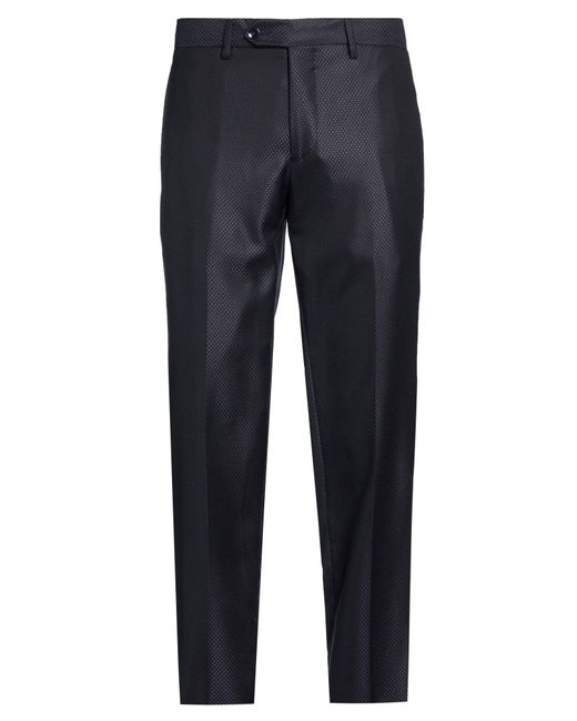 Brian Dales Blue Pants Wool, Silk for men