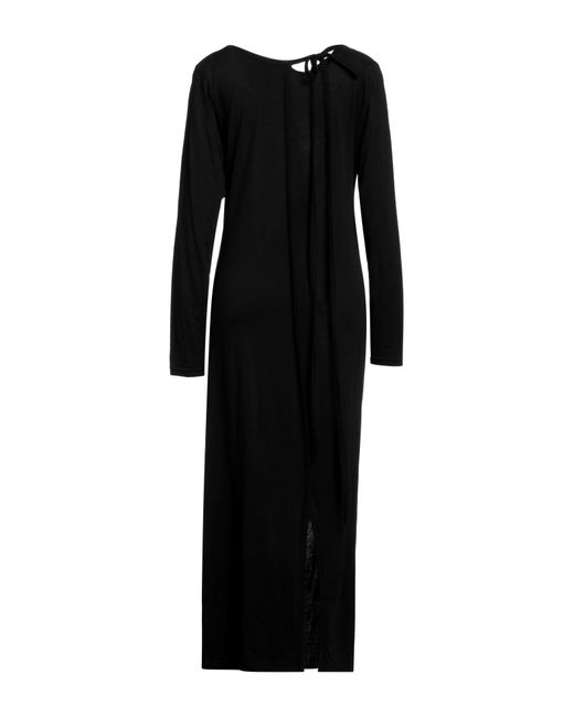 Vestido largo Yohji Yamamoto de color Black