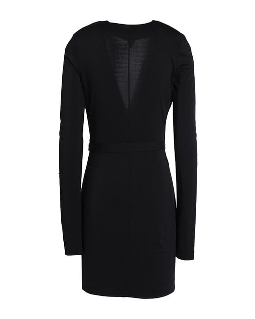 DSquared² Black Mini Dress Viscose, Elastane