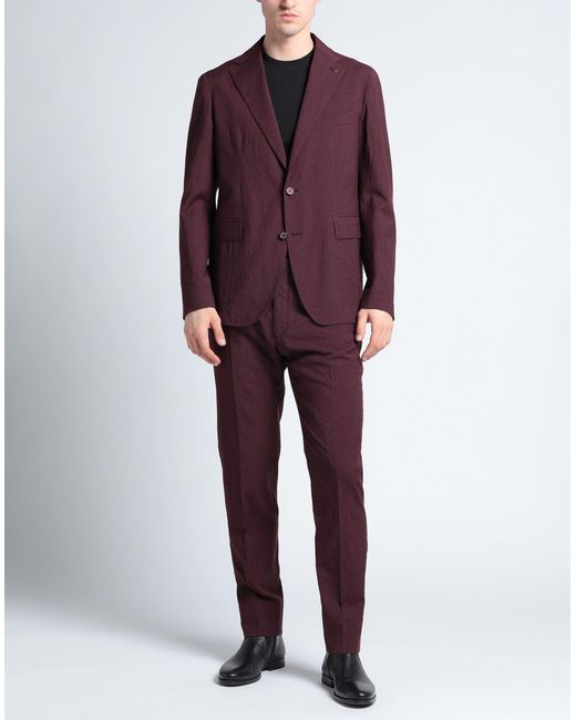 Tagliatore Purple Suit for men
