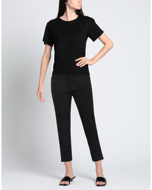 Aspesi Black Pants Lyocell, Cotton, Elastane